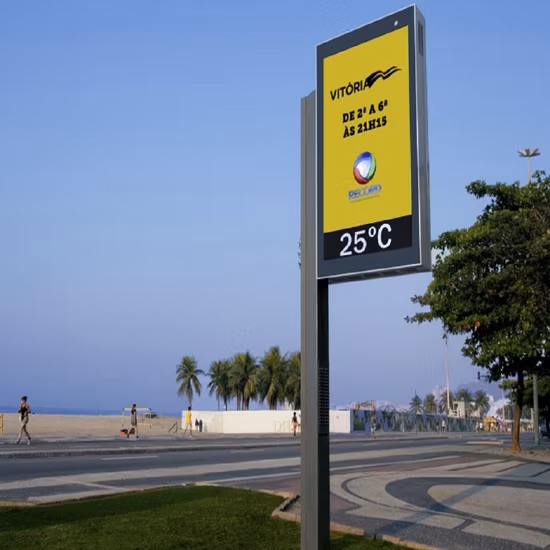 Cafe Barrier Banner Frame Post Street Screen